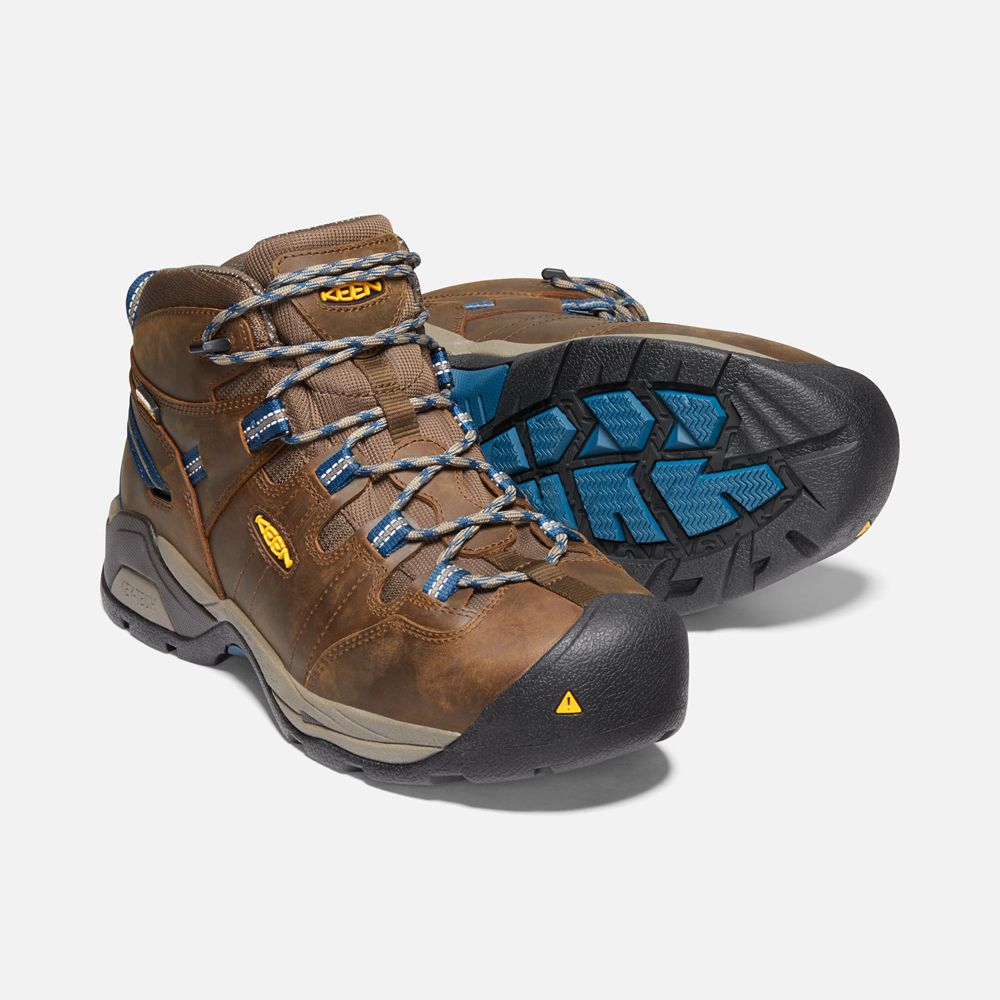 Botas de Trabajo Keen Mexico Marrom - Hombre Detroit Xt Waterproof (Steel Toe) - PO9305718